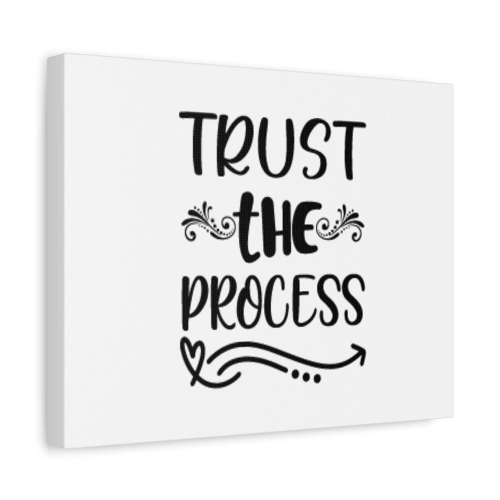 Scripture Canvas Trust The Process Psalm 9:10 Christian Wall Art Bible Verse